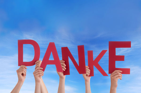 Vielen Dank für Ihre Überweisung Danke!